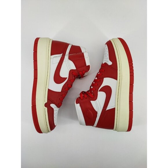 Nike Women’s Air Jordan 1 Elevate High Red/White Leather Shoes Size 10 US - Picture 5 of 9
